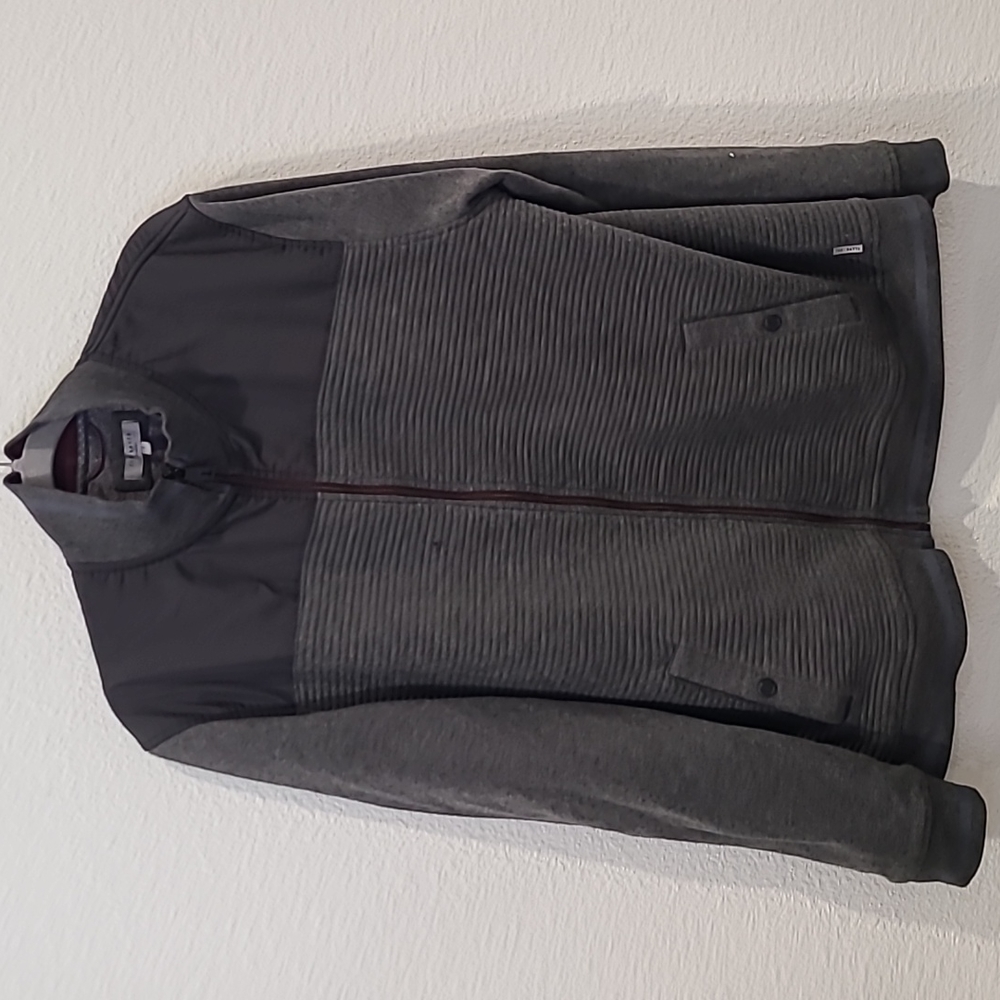 Ted Baker zip up sweater gray mens 7 size XXXL